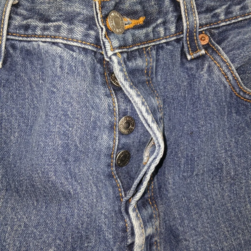 Levi's 501 Jeans Men 38x30‎ Blue Button Fly 100% Cotton Dominican Made
